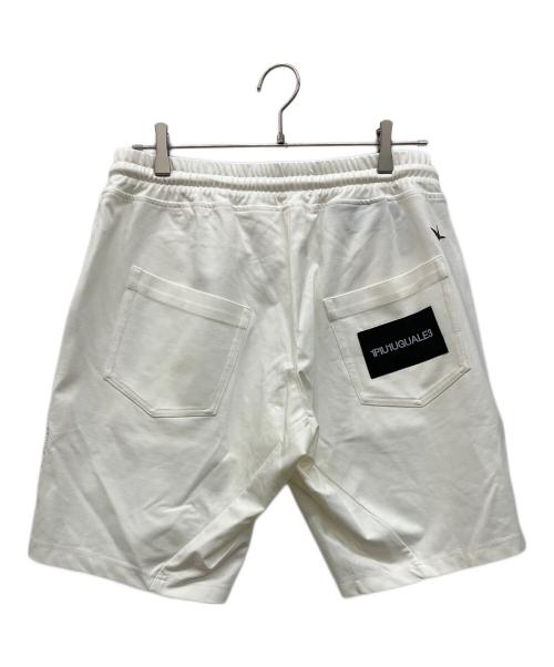 1piu1uguale3（ウノピュウノウグァーレトレ）1piu1uguale3 (ウノピュウノウグァーレトレ) SPORT LIMITED BACK TAG SHORTS　ショートパンツ　ハーフパンツ ホワイト サイズ:V（L)の古着・服飾アイテム