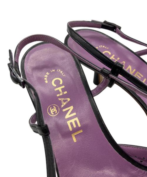 CHANEL（シャネル）CHANEL (シャネル) ココマークストラップサンダル ブラック サイズ:36の古着・服飾アイテム
