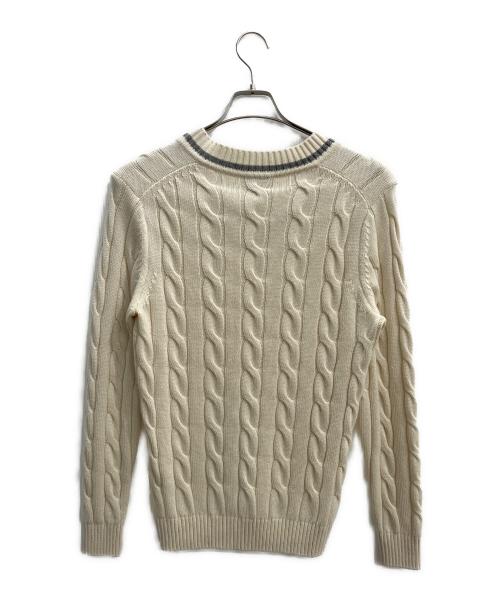 30/70 trenta settanta（トレンタセッタンタ）30/70 trenta settanta (トレンタセッタンタ) Vネックセーター アイボリー サイズ:44の古着・服飾アイテム