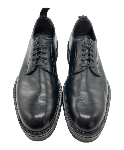 W.H（ダブルエイチ）W.H (ダブルエイチ) プレーントゥシューズ ブラック サイズ:8の古着・服飾アイテム