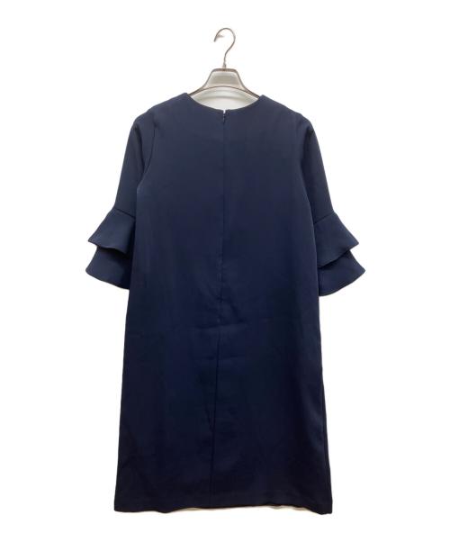 sunauna（スーナウーナ）sunauna (スーナウーナ) ミドル丈ワンピース ネイビー サイズ:38の古着・服飾アイテム