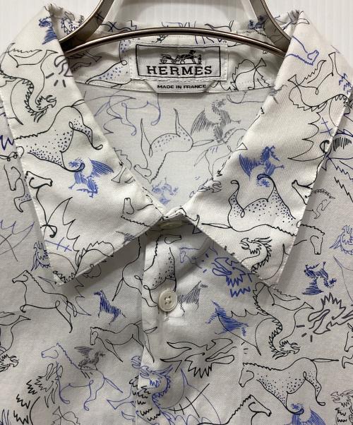 HERMES（エルメス）HERMES (エルメス) シャツ ホワイト サイズ:43/17の古着・服飾アイテム