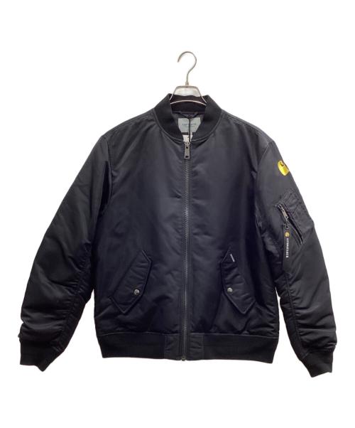 Carhartt WIP（カーハート ワークインプログレス）Carhartt WIP (カーハート ワークインプログレス) KIYONAGA&CO. (キヨナガ＆コー) ボンバージャケット ブラック サイズ:Mの古着・服飾アイテム