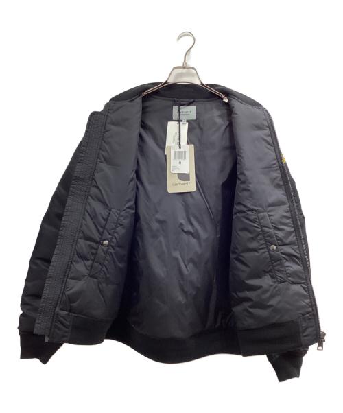 Carhartt WIP（カーハート ワークインプログレス）Carhartt WIP (カーハート ワークインプログレス) KIYONAGA&CO. (キヨナガ＆コー) ボンバージャケット ブラック サイズ:Mの古着・服飾アイテム