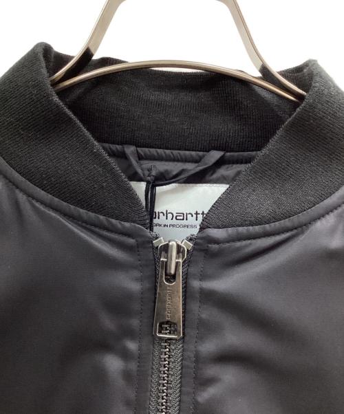 Carhartt WIP（カーハート ワークインプログレス）Carhartt WIP (カーハート ワークインプログレス) KIYONAGA&CO. (キヨナガ＆コー) ボンバージャケット ブラック サイズ:Mの古着・服飾アイテム