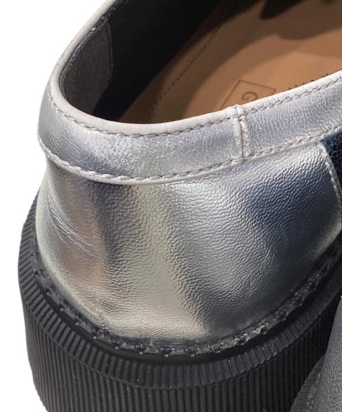 GEMMA LINN（ジェマ リン）GEMMA LINN (ジェマ リン) ボリュームソールレースアップシューズ グリーン×シルバー サイズ:36の古着・服飾アイテム