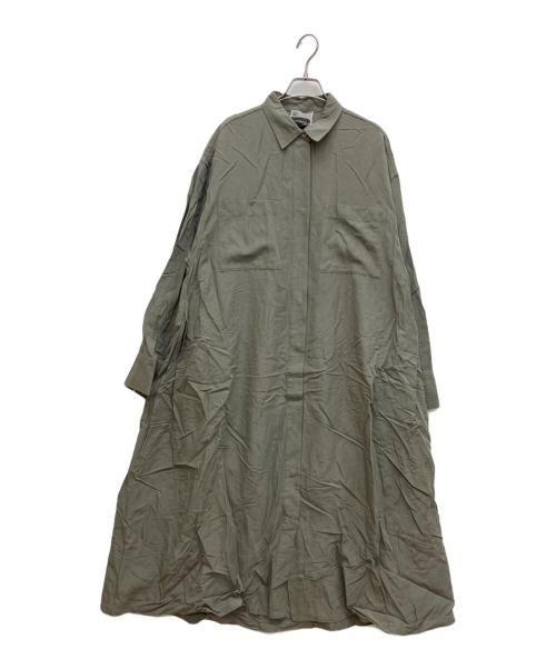 CHAOS（カオス）CHAOS (カオス) セルリアシャツワンピース カーキ サイズ:Freeの古着・服飾アイテム