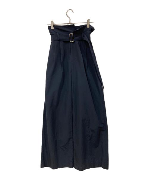 IIROT（イロット）IIROT (イロット) High-waisted Wide Pant ネイビー サイズ:38の古着・服飾アイテム