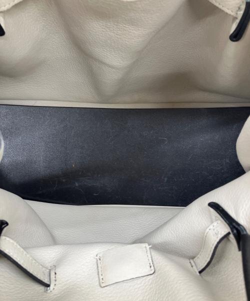 VIOLAd'ORO（ヴィオラドーロ）VIOLAd'ORO (ヴィオラドーロ) イタリアンWフェイスレザートートバッグ ブラックの古着・服飾アイテム