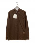 CLANEクラネ）の古着「LAYERED SHEER SHIRTS　レイヤード シアー シャツズ」｜ブラウン