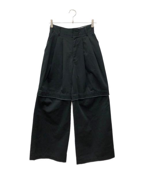 THE TOE（ザ・トゥー）THE TOE (ザ・トゥー) High-line 2way slit pants ブラック サイズ:Sの古着・服飾アイテム