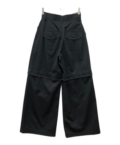 THE TOE（ザ・トゥー）THE TOE (ザ・トゥー) High-line 2way slit pants ブラック サイズ:Sの古着・服飾アイテム