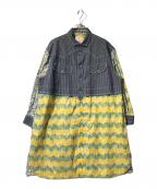 KAWATANI SHIRTカワタニシャツ）の古着「Tulip field シャツワンピース」｜インディゴ