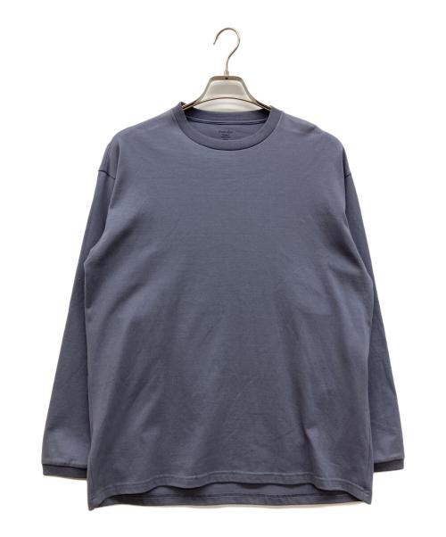 STEVEN ALAN（スティーブンアラン）STEVEN ALAN (スティーブンアラン) オーガニックコットン ロングスリーブ Tシャツ　クルーネックカットソー ブルー サイズ:Ｓの古着・服飾アイテム