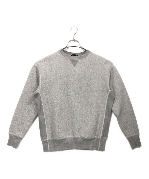 DRAWER（ドゥロワー）Drawer (ドゥロワー) コットン吊り裏毛クルーネックスウェット ライトグレー サイズ:2の古着・服飾アイテム