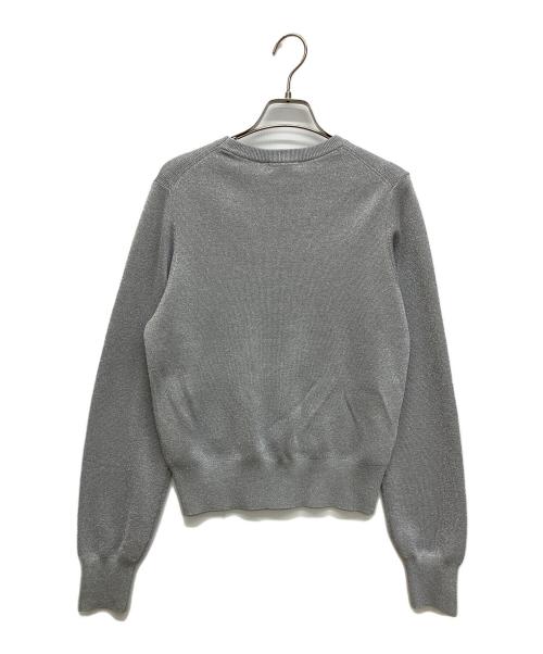haunt（ハウント）haunt (ハウント) グリッタープルオーバーニット グレー サイズ:38の古着・服飾アイテム