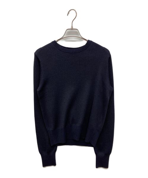 haunt（ハウント）haunt (ハウント) グリッタープルオーバーニット クルーネックラメニット ネイビー サイズ:38の古着・服飾アイテム
