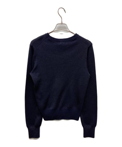 haunt（ハウント）haunt (ハウント) グリッタープルオーバーニット クルーネックラメニット ネイビー サイズ:38の古着・服飾アイテム