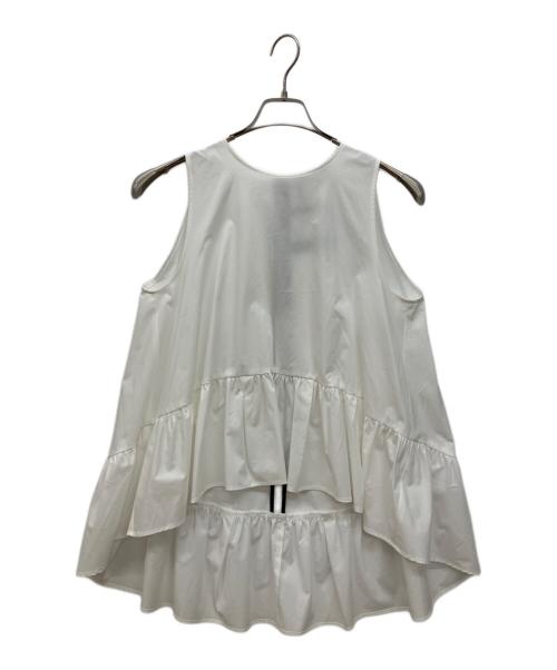 YOKO CHAN（ヨーコチャン）YOKO CHAN (ヨーコチャン) ノースリーブブラウス ホワイト サイズ:38の古着・服飾アイテム