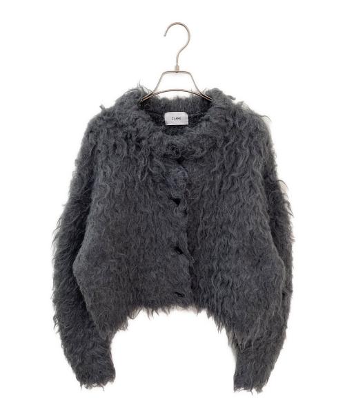 CLANE（クラネ）CLANE (クラネ) シャギーショートニットカーディガン グレー サイズ:2の古着・服飾アイテム