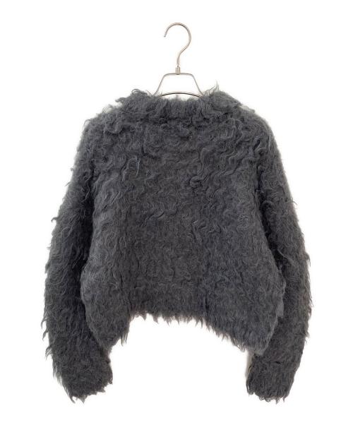 CLANE（クラネ）CLANE (クラネ) シャギーショートニットカーディガン グレー サイズ:2の古着・服飾アイテム
