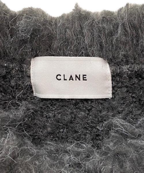 CLANE（クラネ）CLANE (クラネ) シャギーショートニットカーディガン グレー サイズ:2の古着・服飾アイテム