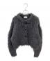 CLANE（クラネ）の古着「シャギーショートニットカーディガン」｜グレー