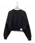 HYKE（ハイク）の古着「CROPPED SWEAT SHIRT」｜ブラック