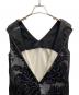 中古・古着 VIVIENNE TAM (ヴィヴィアンタム) ドラゴン サイドプリーツワンピース ブラック サイズ:38：15000円
