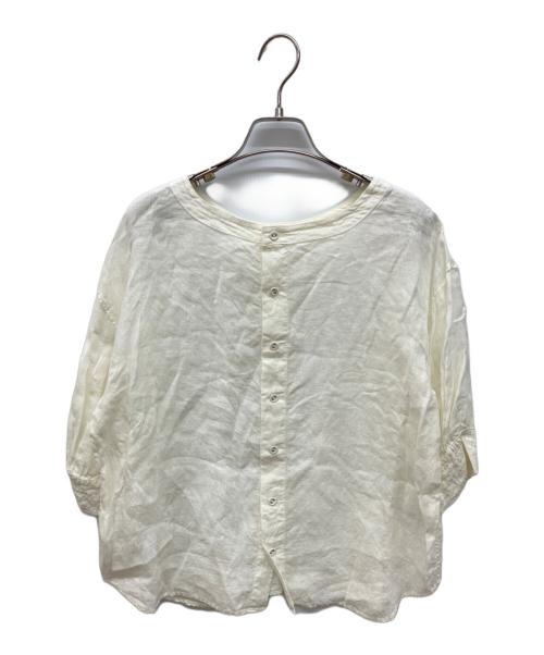 GRANDMA MAMA DAUGHTER（グランマママドーター）GRANDMA MAMA DAUGHTER (グランマママドーター) 2WAYパフスリーブブラウス ホワイト サイズ:１の古着・服飾アイテム
