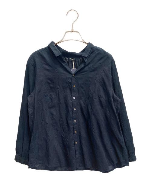 Pal'las Palace（パラスパレス）Pal'las Palace (パラスパレス) インディゴ染め刺繍ブラウス インディゴ サイズ:3の古着・服飾アイテム