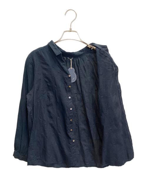 Pal'las Palace（パラスパレス）Pal'las Palace (パラスパレス) インディゴ染め刺繍ブラウス インディゴ サイズ:3の古着・服飾アイテム