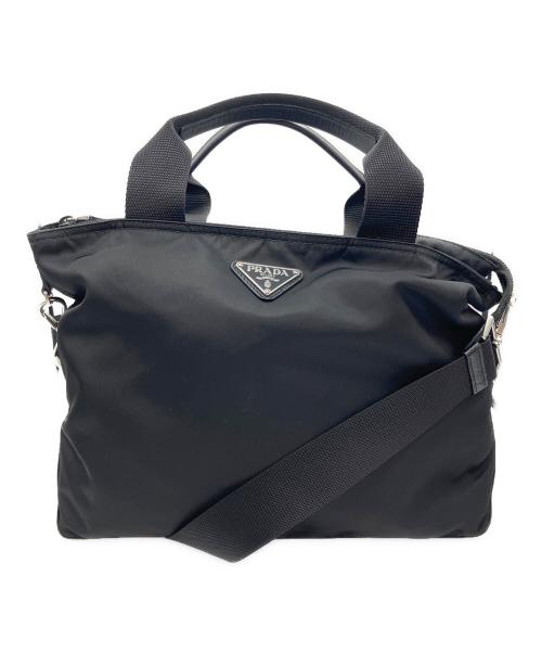 PRADA（プラダ）PRADA (プラダ) 2WAYバッグ ブラックの古着・服飾アイテム
