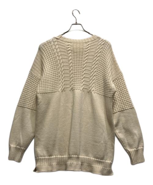 Maison Margiela（メゾンマルジェラ）Maison Margiela (メゾンマルジェラ) CABLE KNIT WOOL SWEATER アイボリー サイズ:Mの古着・服飾アイテム