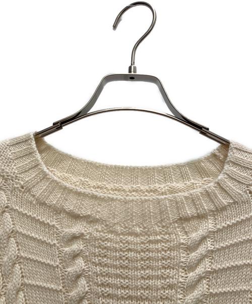Maison Margiela（メゾンマルジェラ）Maison Margiela (メゾンマルジェラ) CABLE KNIT WOOL SWEATER アイボリー サイズ:Mの古着・服飾アイテム