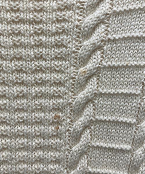 Maison Margiela（メゾンマルジェラ）Maison Margiela (メゾンマルジェラ) CABLE KNIT WOOL SWEATER アイボリー サイズ:Mの古着・服飾アイテム