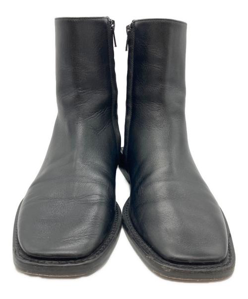 BALENCIAGA（バレンシアガ）BALENCIAGA (バレンシアガ) ロゴサイドジップスクエアトゥ ブラック サイズ:38の古着・服飾アイテム