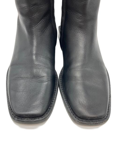 BALENCIAGA（バレンシアガ）BALENCIAGA (バレンシアガ) ロゴサイドジップスクエアトゥ ブラック サイズ:38の古着・服飾アイテム