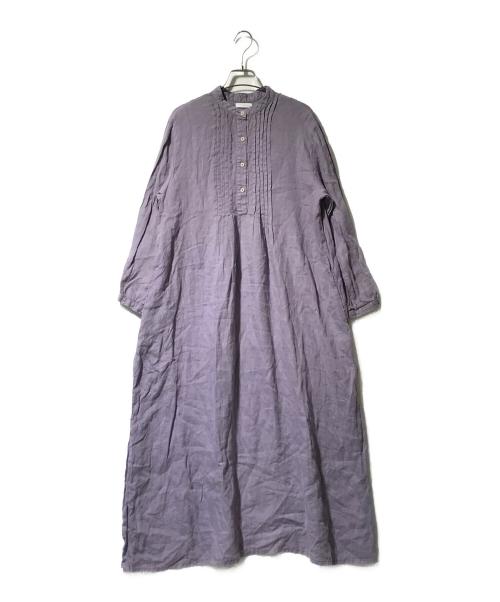 fog linen work（フォグリネンワーク）fog linen work (フォグリネンワーク) リネンピンタックワンピース ラベンダー サイズ:表記なしの古着・服飾アイテム