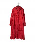 ETRE TOKYOエトレトウキョウ）の古着「コットンリネンボリュームワンピース」｜レッド