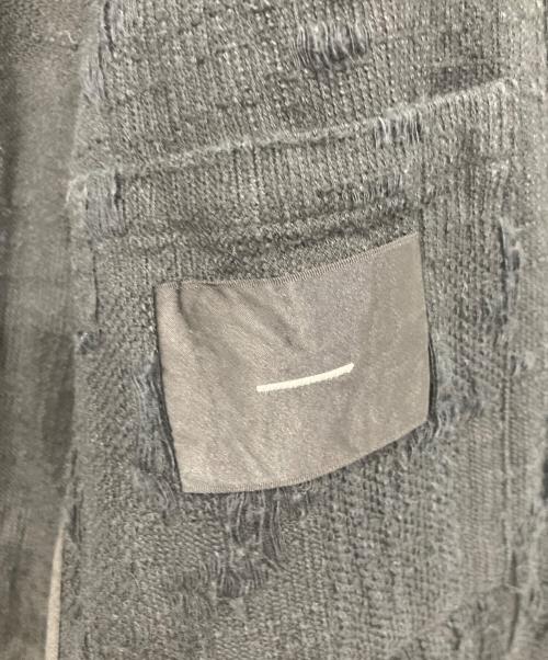 MINUS（マイナス）Minus (マイナス) BORO CUT JACQUARD BLAZER ブラック サイズ:46の古着・服飾アイテム