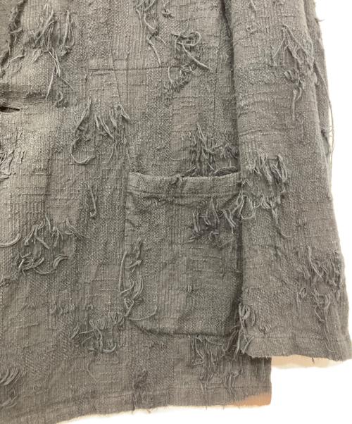 MINUS（マイナス）Minus (マイナス) BORO CUT JACQUARD BLAZER ブラック サイズ:46の古着・服飾アイテム