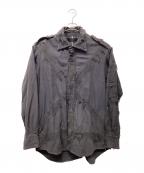 MINUSマイナス）の古着「BORO パラシュートジャケット」｜グレー