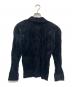 ISSEY MIYAKE (イッセイミヤケ) ベロアプリーツシャツ ブラック サイズ:M：20000円