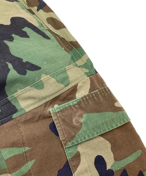 MAISON SPECIAL（メゾンスペシャル）MAISON SPECIAL (メゾンスペシャル) Patchwork Vintage Clothes Camouflage Wide Tapered Cargo Pants オリーブ サイズ:1の古着・服飾アイテム