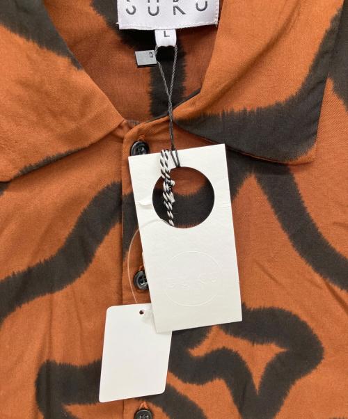 SUKU HOME（スクホーム）SUKU HOME (スクホーム) BAJO SUMMER DAY パジャマ ブラウン サイズ:Lの古着・服飾アイテム