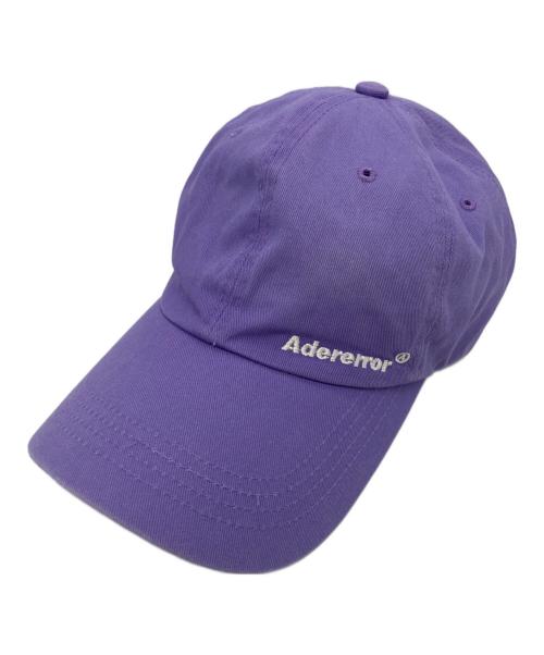 ADER error（アーダーエラー）ADER error (アーダーエラー) ロゴキャップ パープルの古着・服飾アイテム