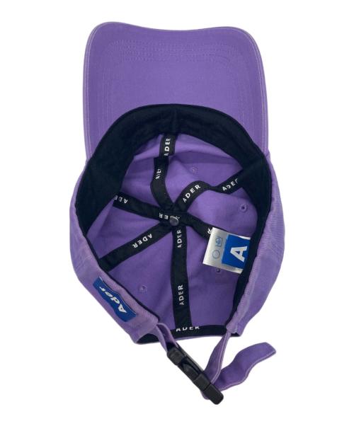 ADER error（アーダーエラー）ADER error (アーダーエラー) ロゴキャップ パープルの古着・服飾アイテム