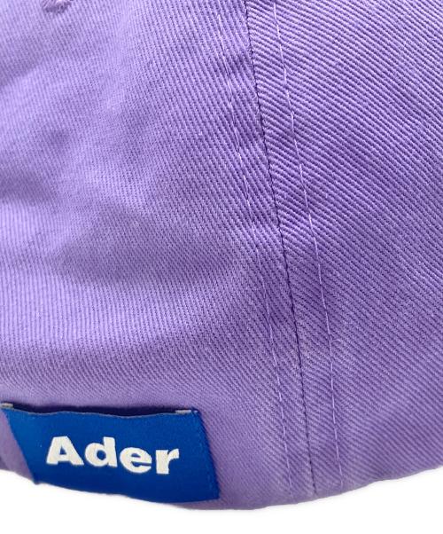 ADER error（アーダーエラー）ADER error (アーダーエラー) ロゴキャップ パープルの古着・服飾アイテム