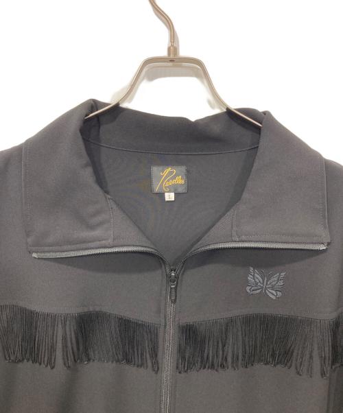 Needles（ニードルズ）Needles (ニードルズ) Fringe Track Jacket - Poly Kersey ブラック サイズ:Ｌの古着・服飾アイテム